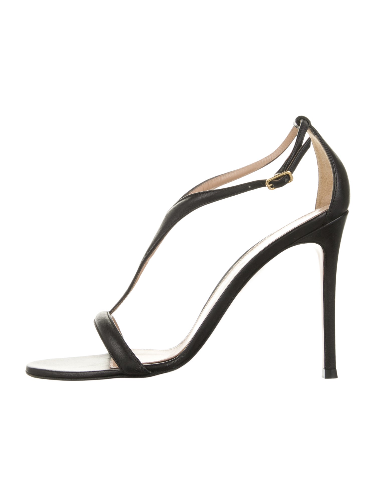 Gianvito Rossi Leather T-Strap Sandals