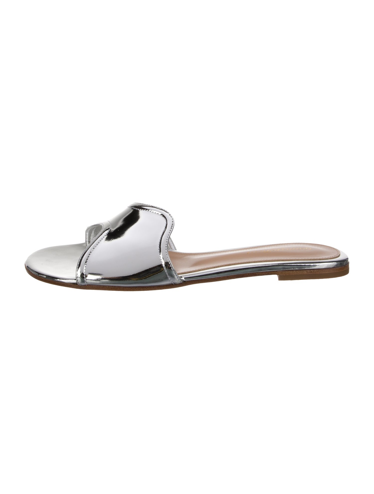 Gianvito Rossi Patent Leather Slides