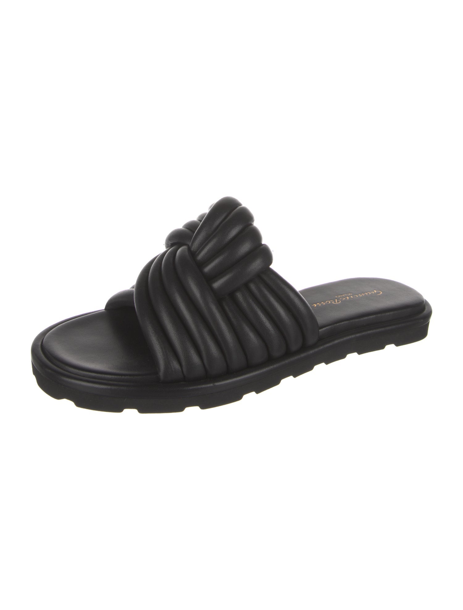 Gianvito Rossi Leather Slides