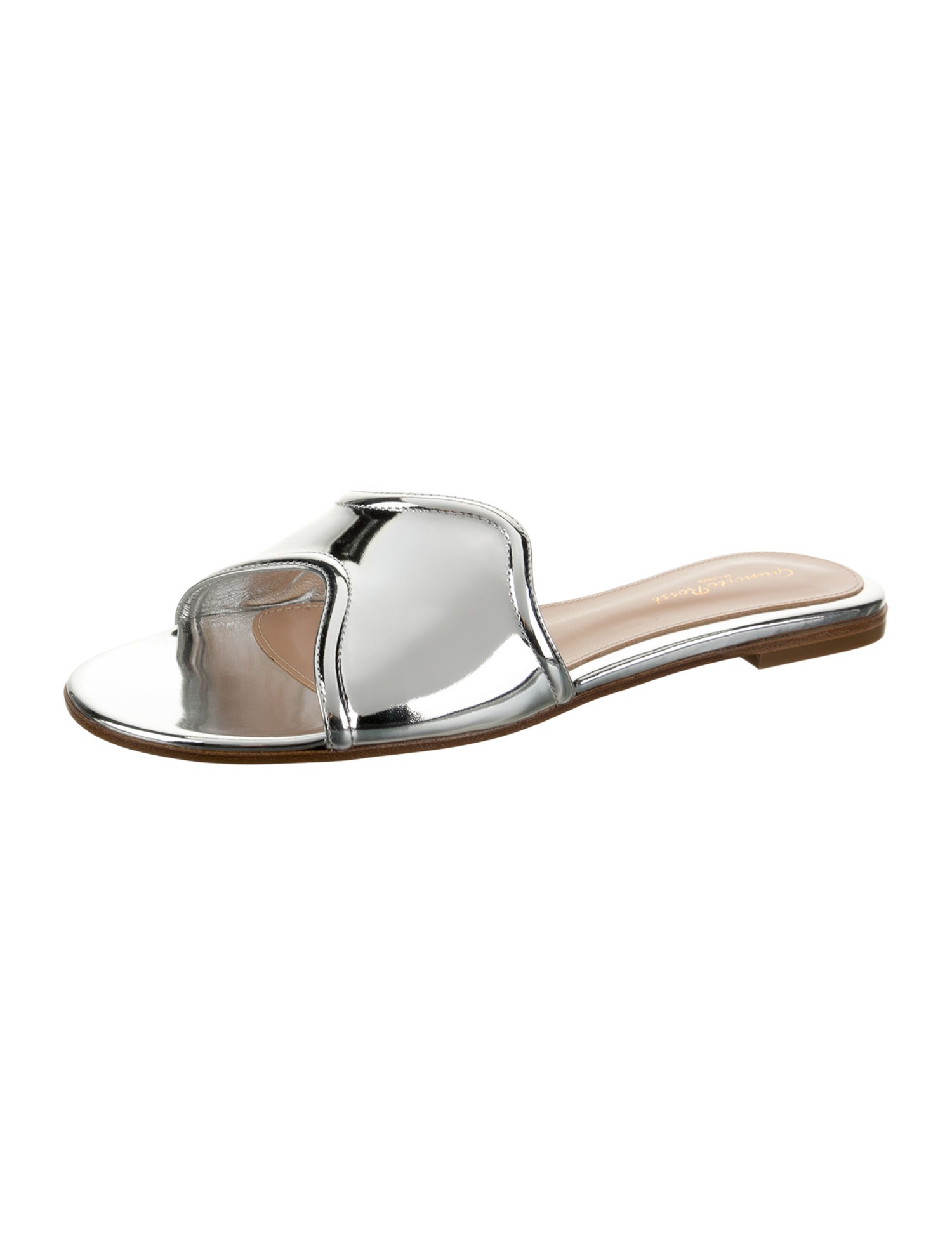 Gianvito Rossi Patent Leather Slides