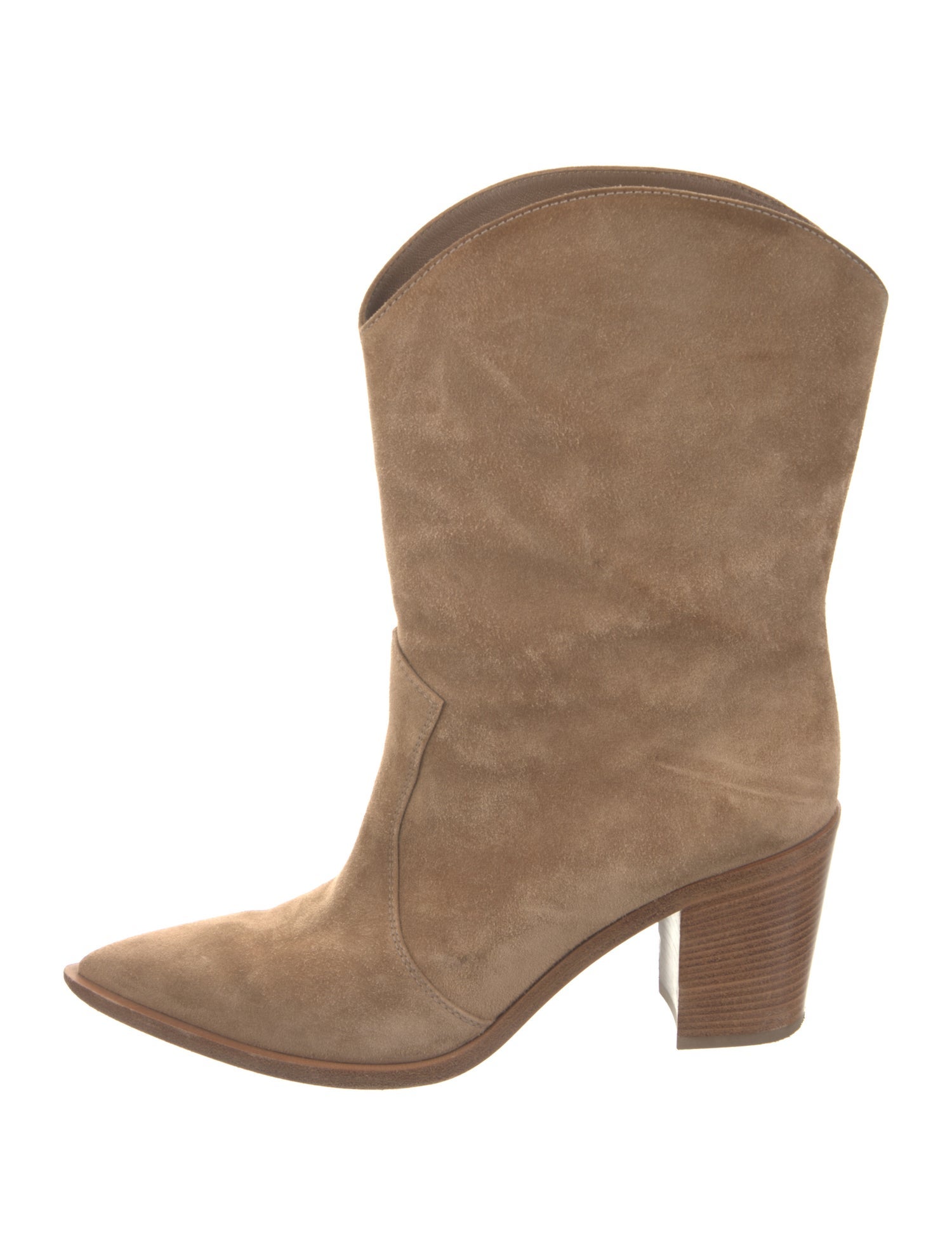 Gianvito Rossi Suede Western Boots