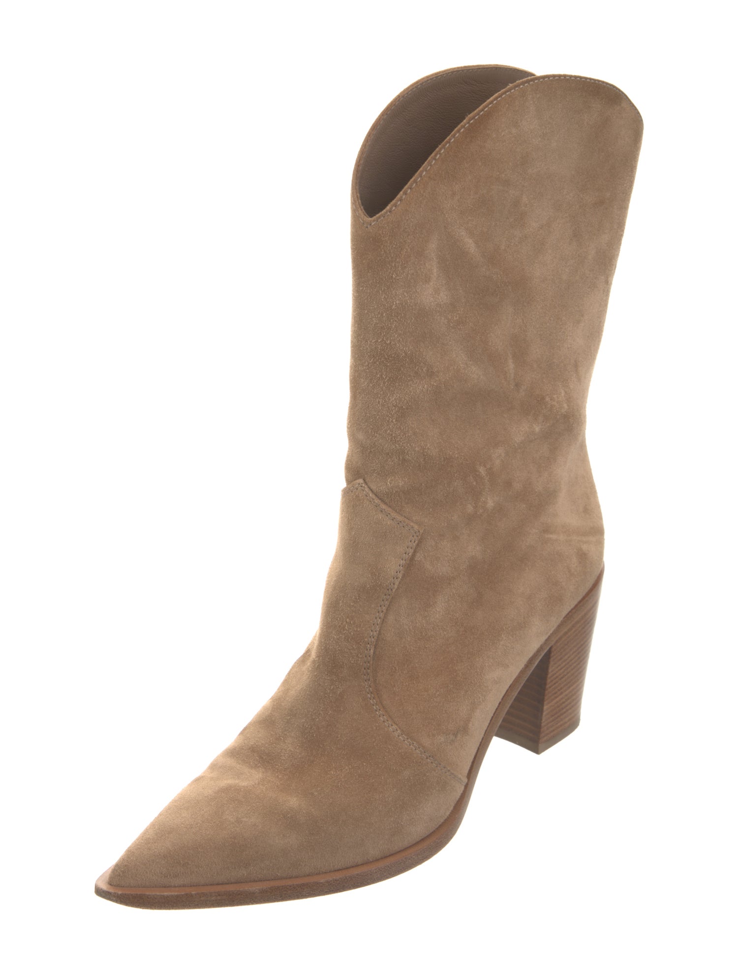 Gianvito Rossi Suede Western Boots