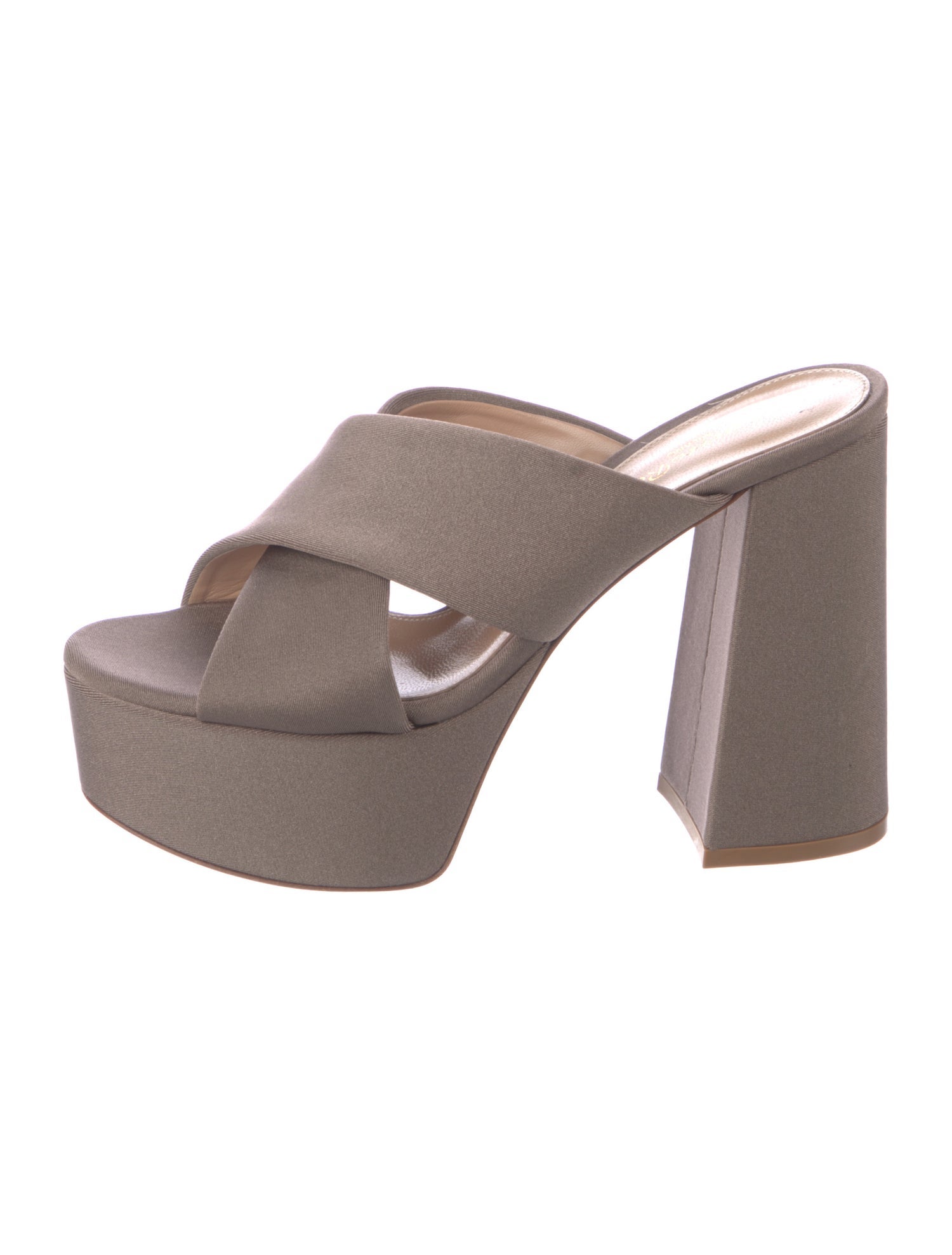 Gianvito Rossi Satin Slides