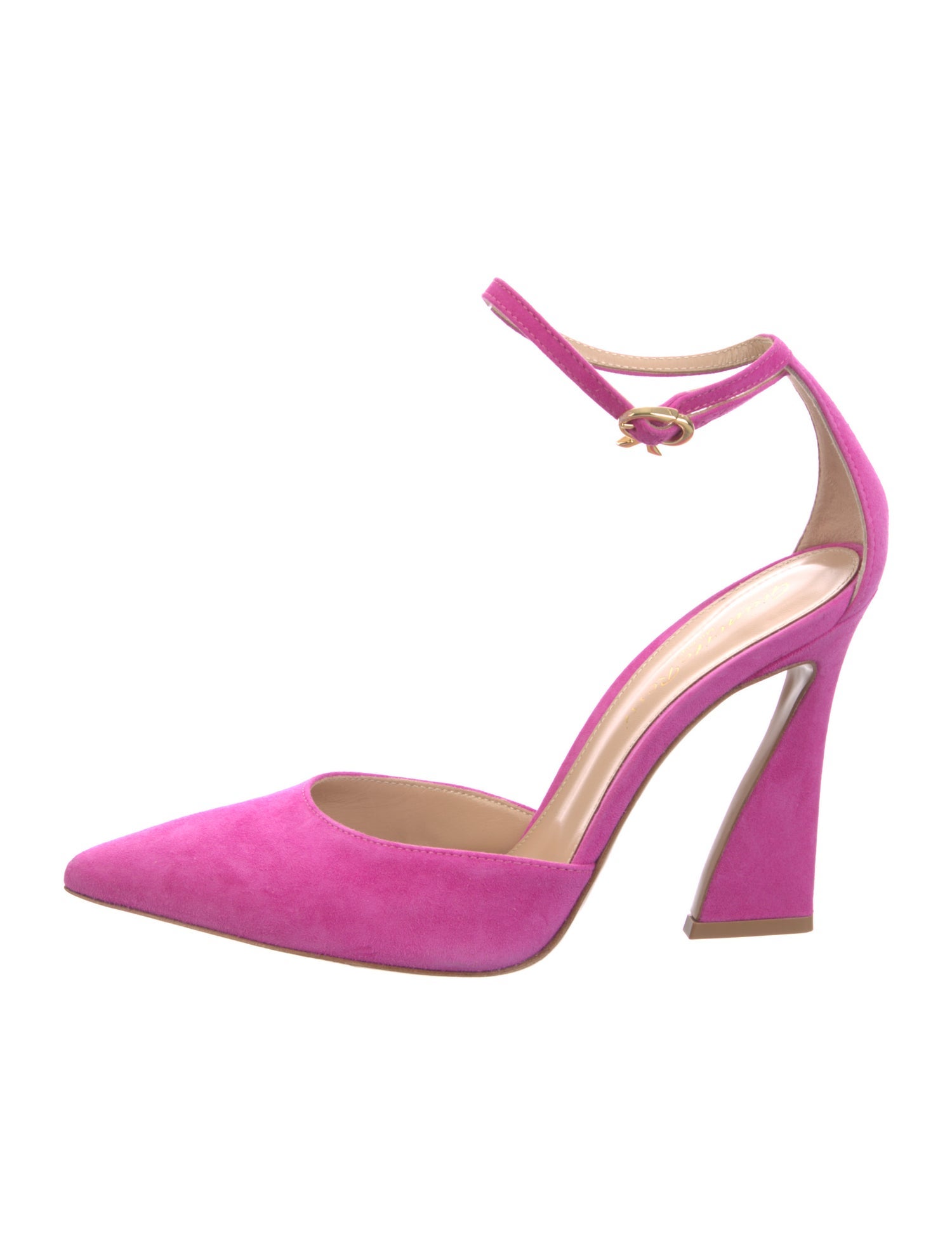 Gianvito Rossi Suede D'Orsay Pumps