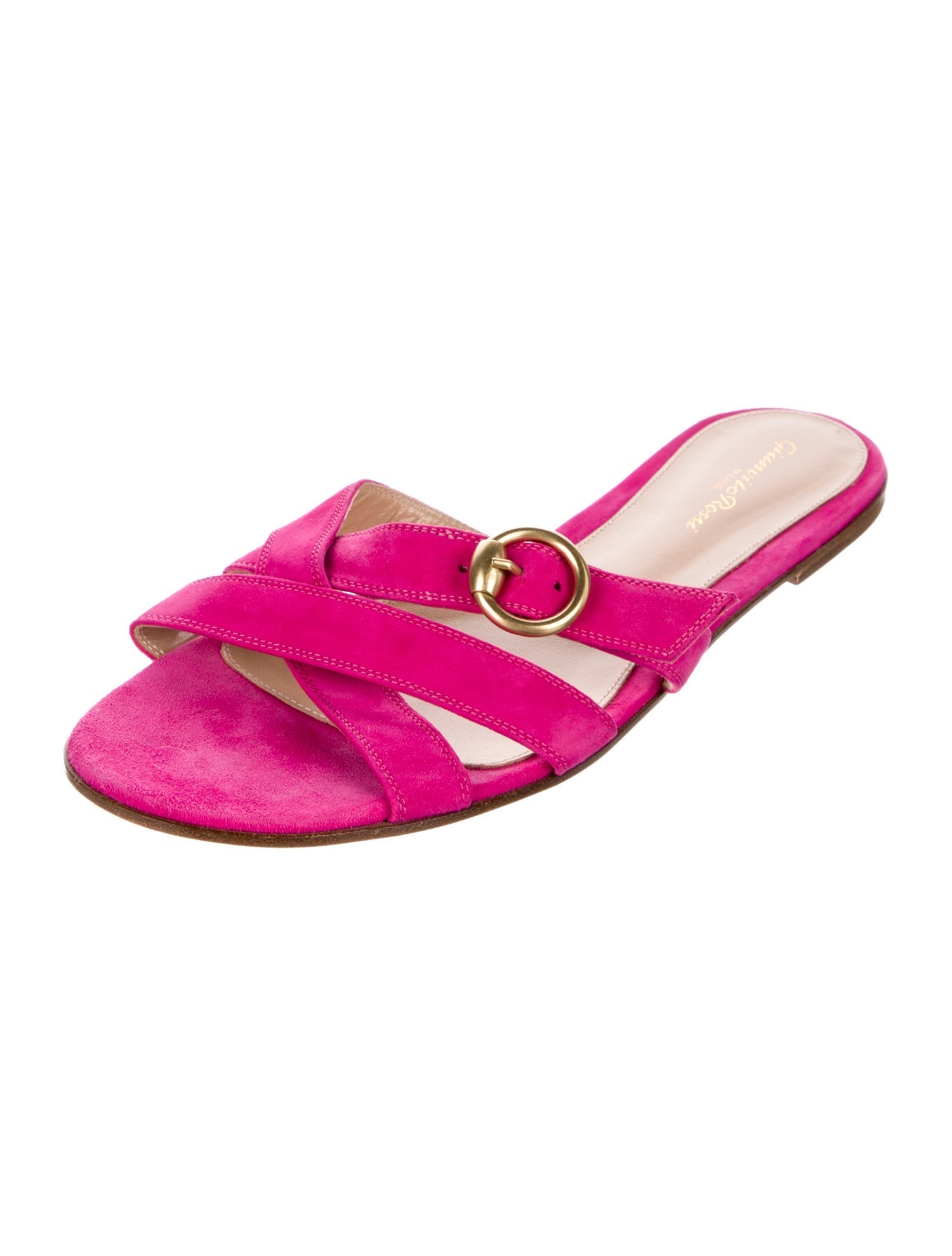 Gianvito Rossi Suede Slides