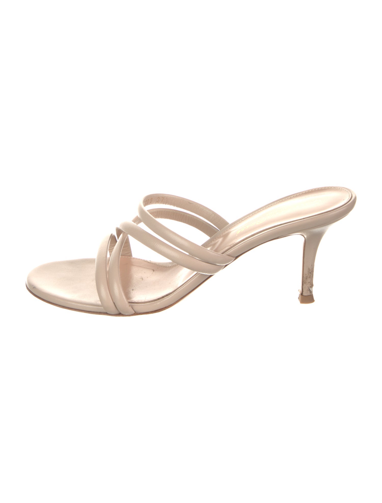 Gianvito Rossi Leather Slides