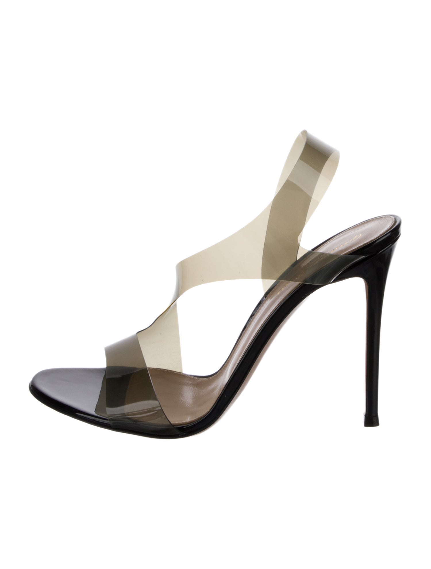 Gianvito Rossi Patent Leather Slingback Sandals