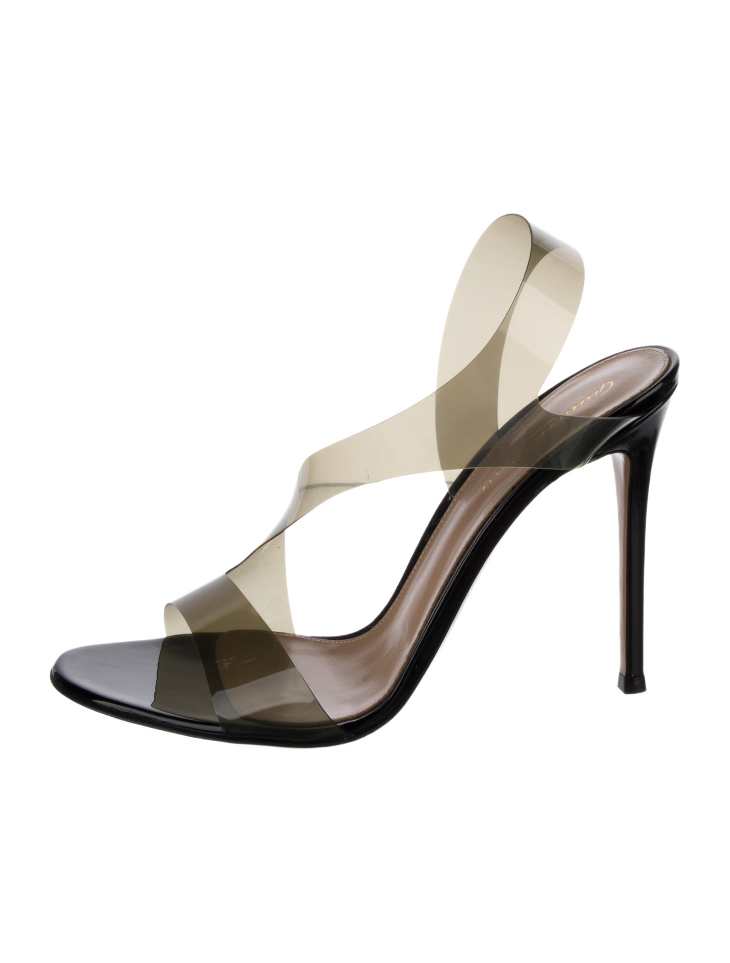 Gianvito Rossi Patent Leather Slingback Sandals