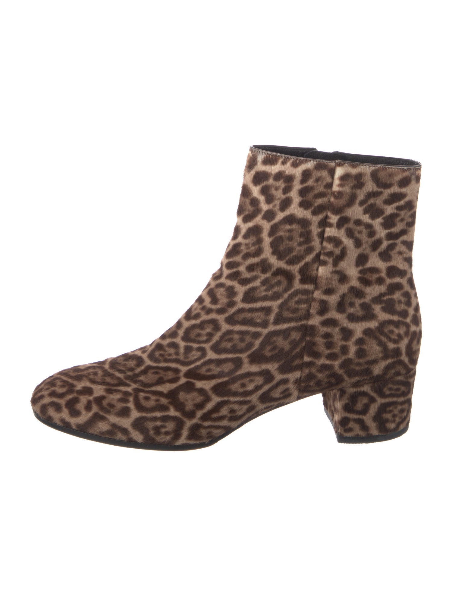 Gianvito Rossi Ponyhair Animal Print Boots