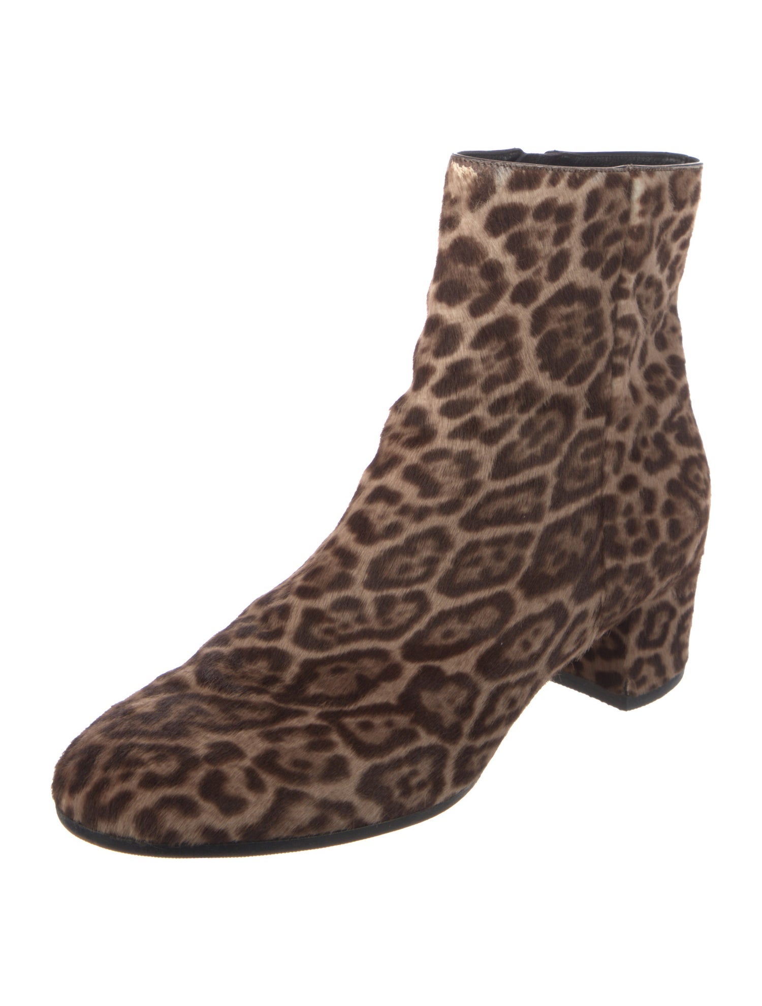 Gianvito Rossi Ponyhair Animal Print Boots