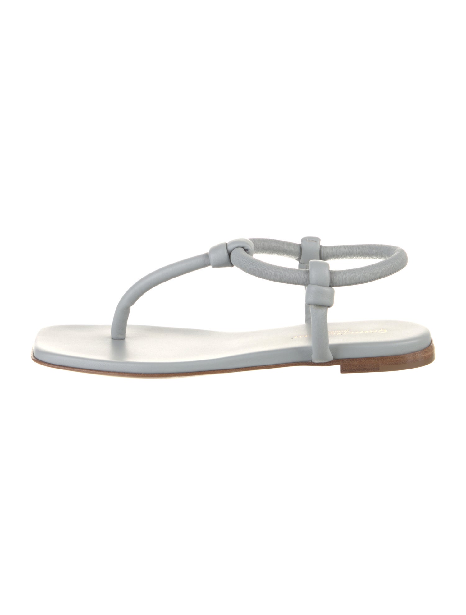 Gianvito Rossi Patent Leather T-Strap Sandals