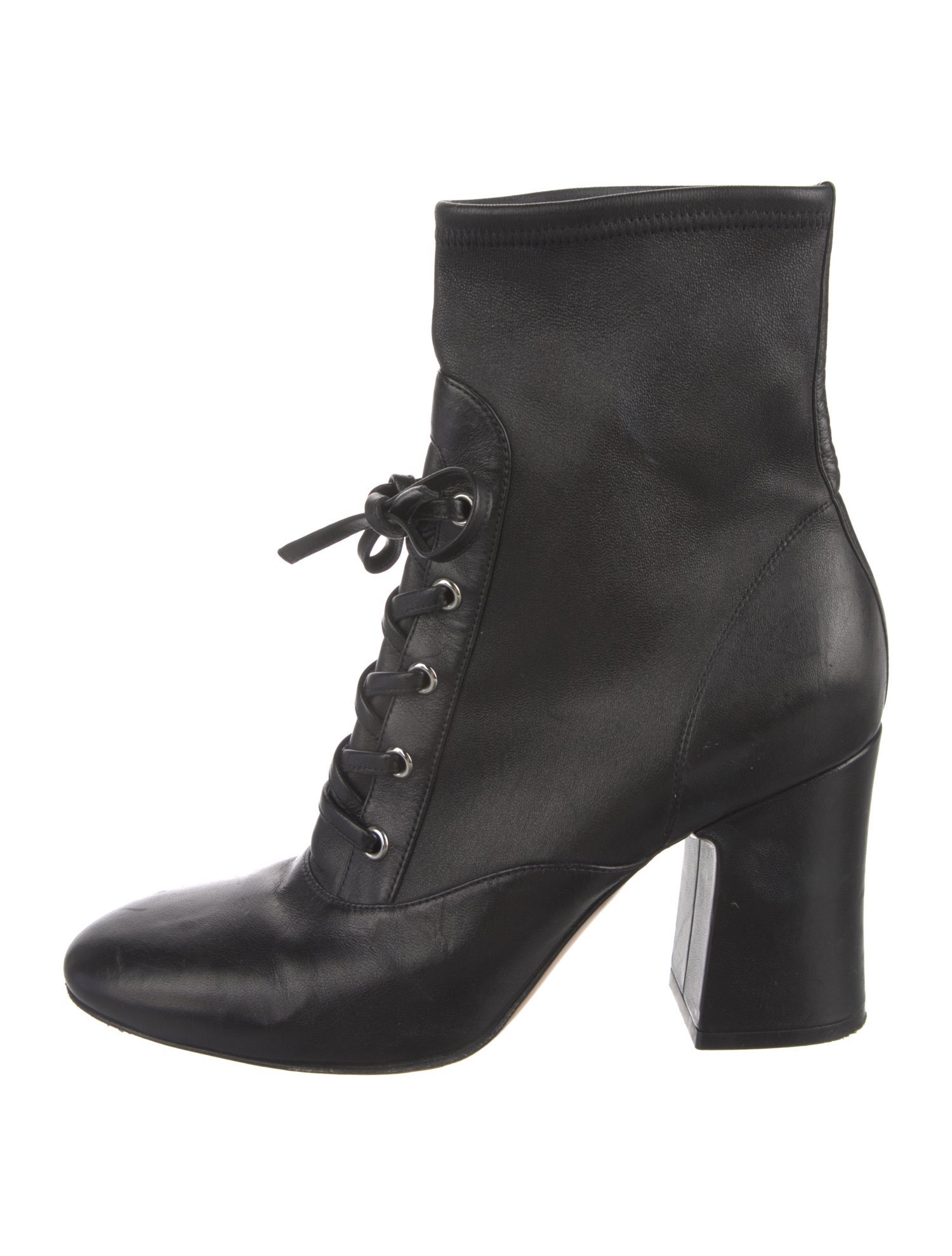 Gianvito Rossi Leather Lace-Up Boots