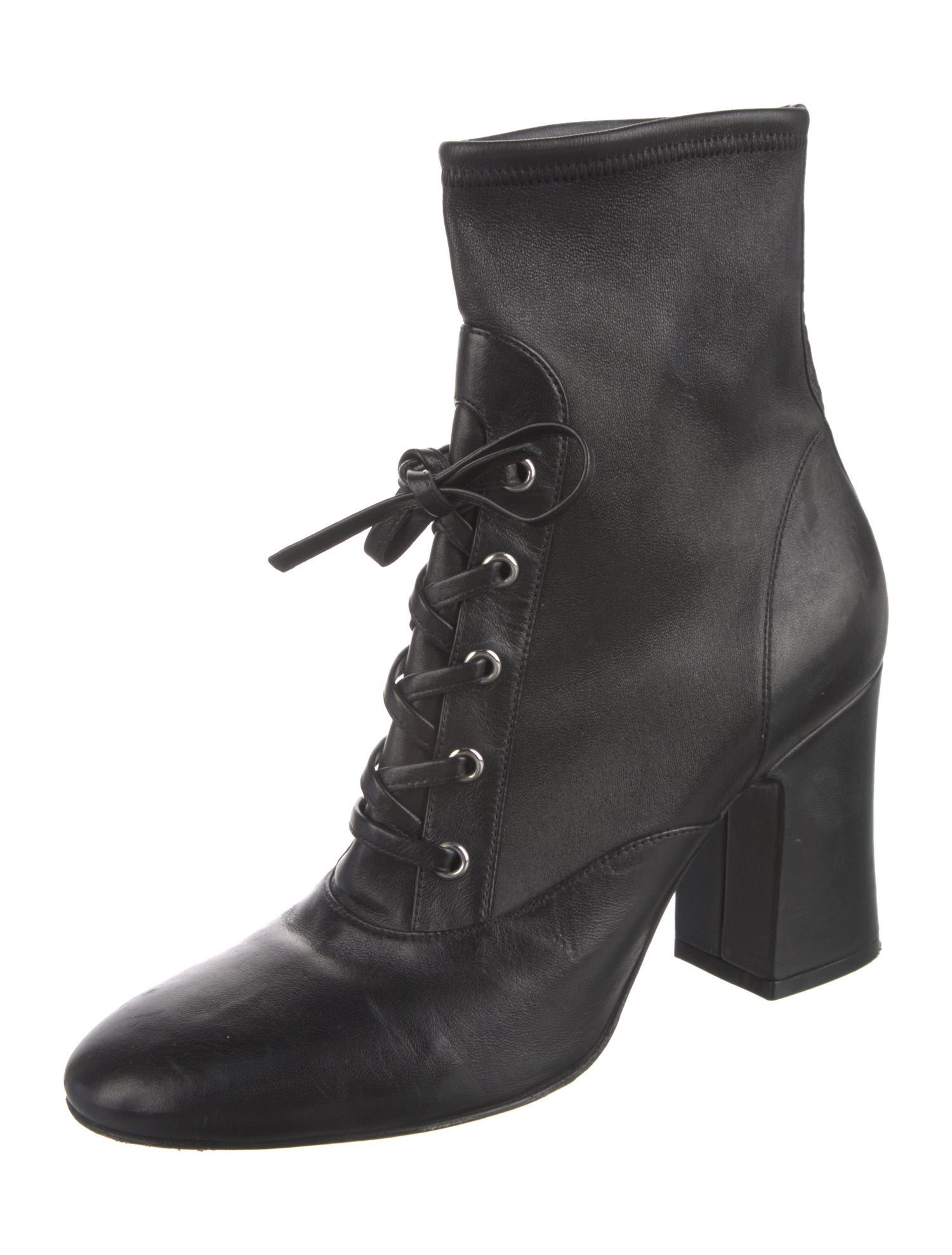 Gianvito Rossi Leather Lace-Up Boots