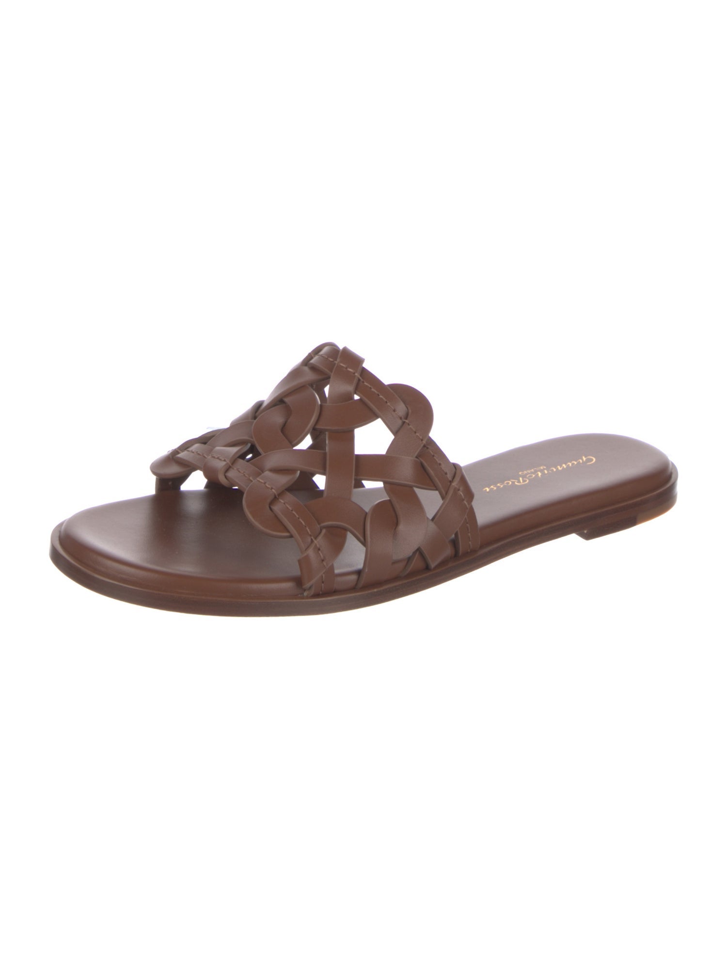 Gianvito Rossi Leather Slides