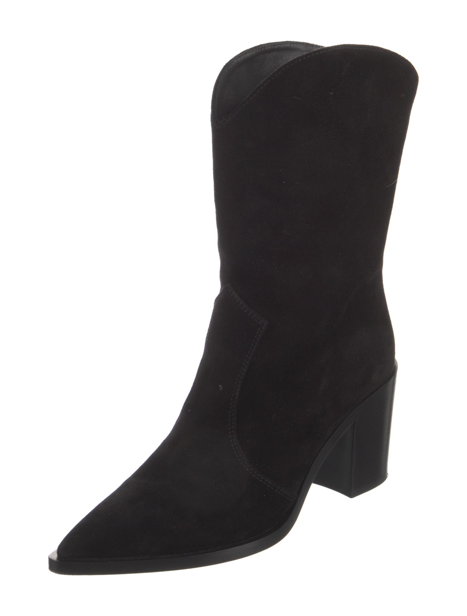 Gianvito Rossi Suede Western Boots