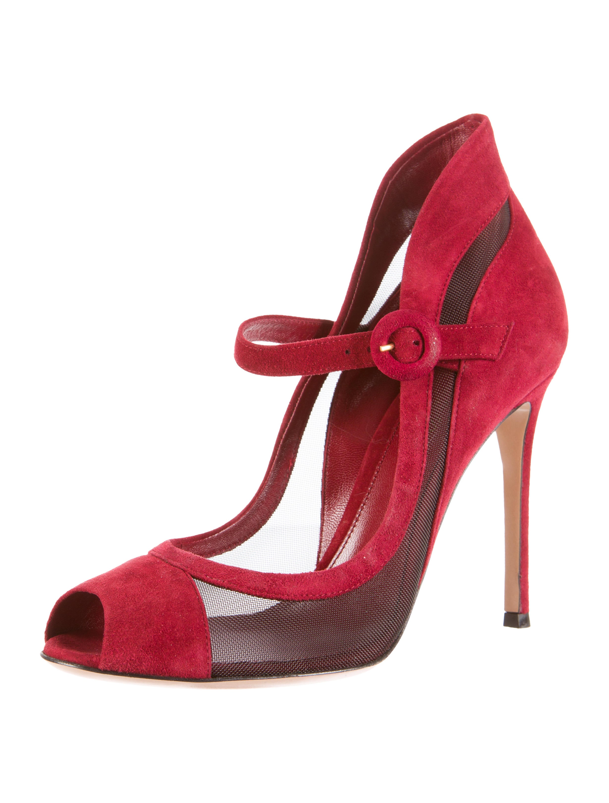 Gianvito Rossi MaryJane Pumps Red Pumps, Shoes GIT20717 The RealReal