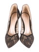 Gianvito Rossi Lace Pointed-Toe Pumps