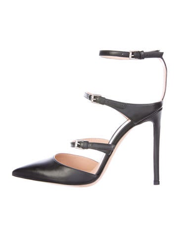 Gianvito Rossi Leather Multistrap Pumps