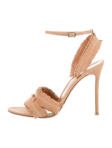 Gianvito Rossi Suede Ankle Strap Sandals w/ Tags
