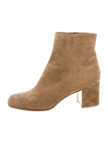 Gianvito Rossi Suede Ankle Boots