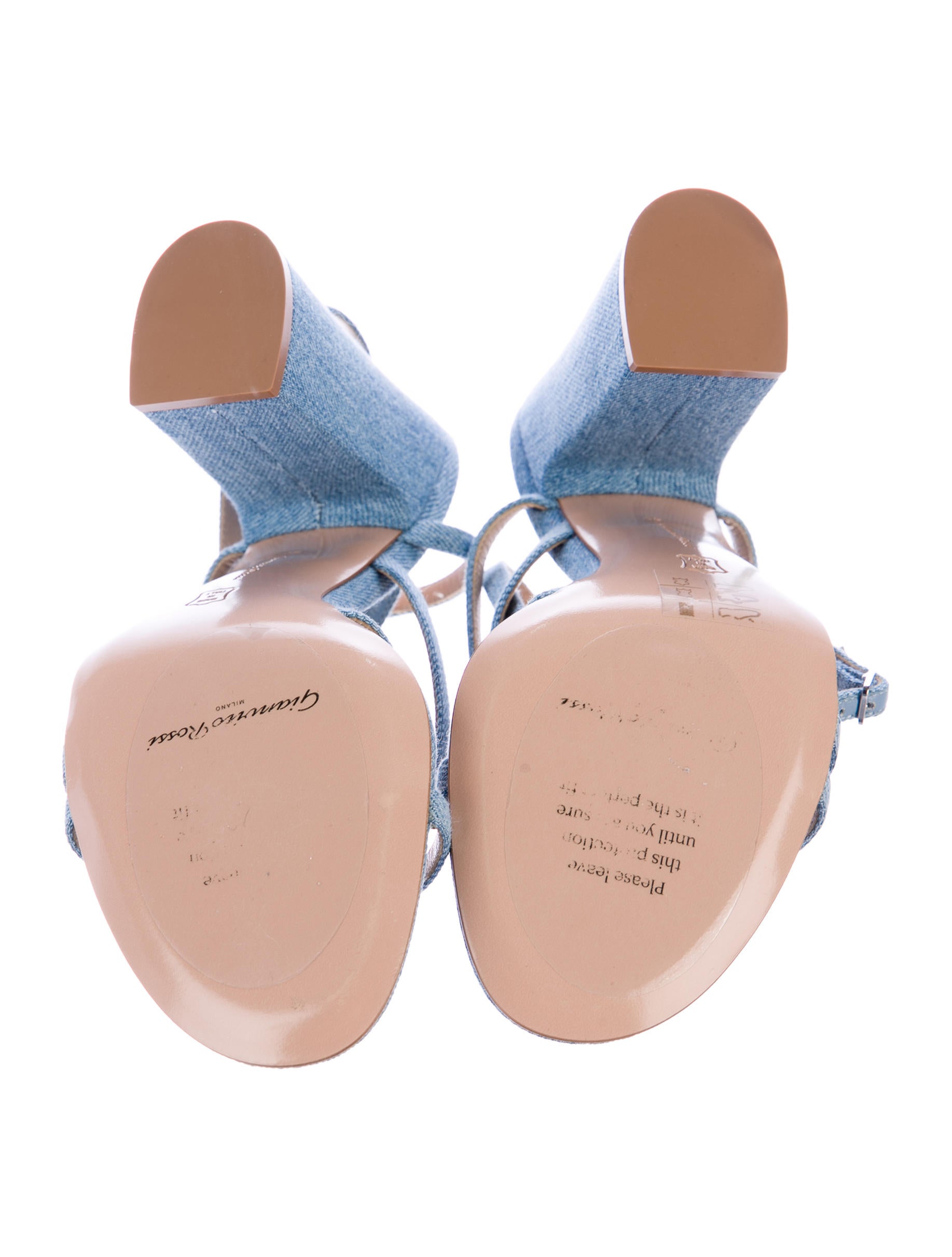 gianvito rossi denim sandals