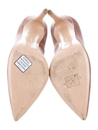 Gianvito Rossi Velvet Pointed-Toe Pumps