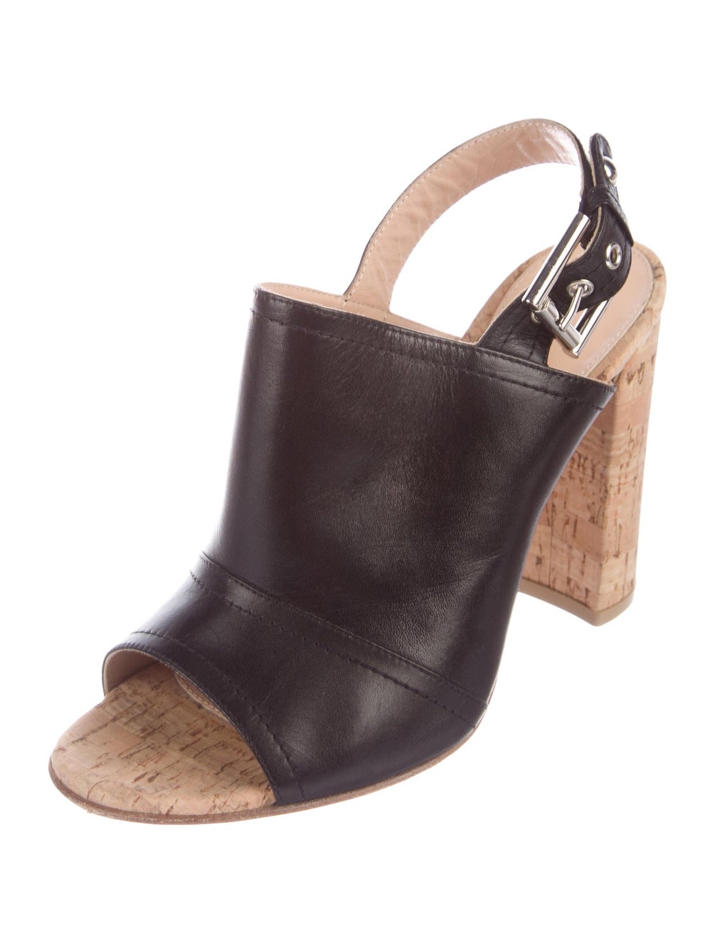 gianvito rossi leather slingback sandals