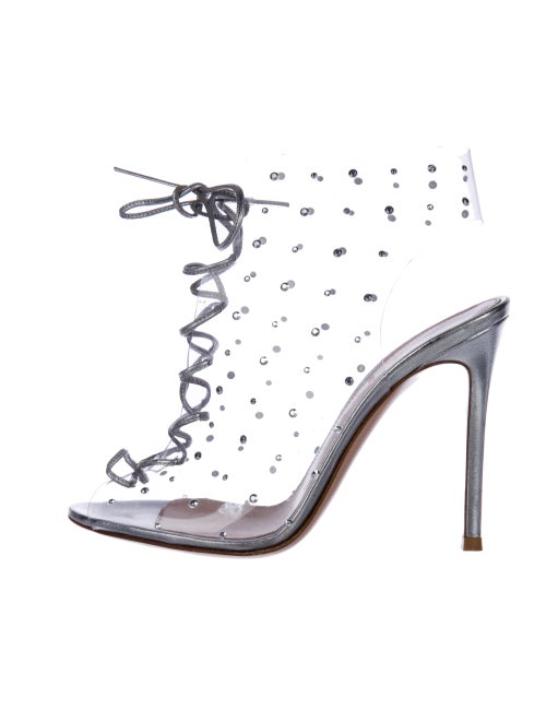Gianvito Rossi PVC Caged Sandals Clear