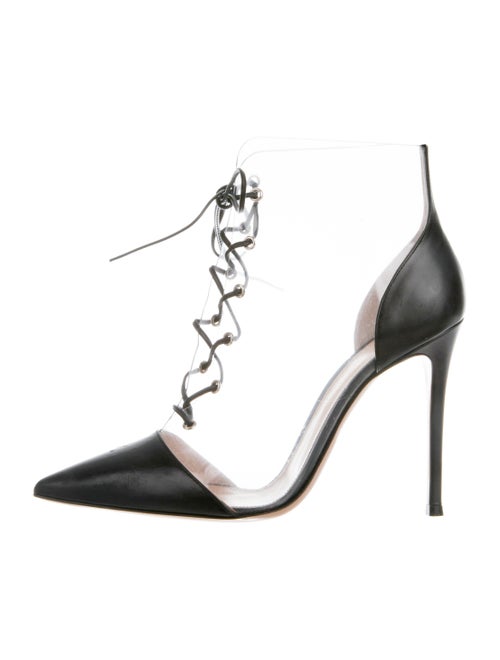 Gianvito Rossi PVC Ankle Booties Clear