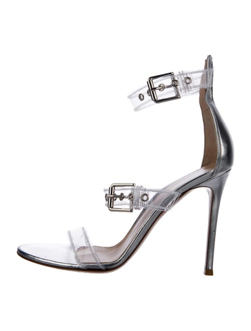 Gianvito Rossi PVC Metallic Sandals Clear