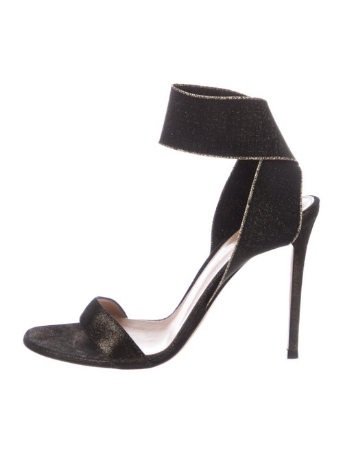 Gianvito Rossi Nubuck Sandals Black