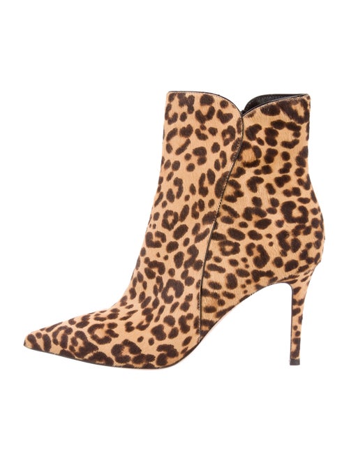 Gianvito Rossi Ponyhair Animal Print Boots