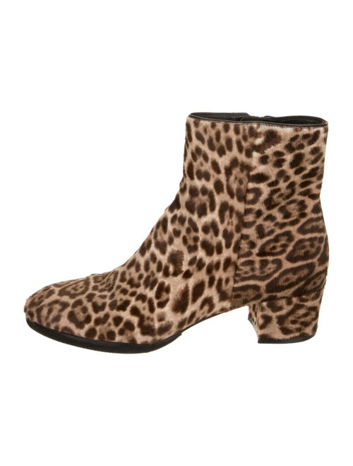 Gianvito Rossi Calf Hair Animal Print Boots