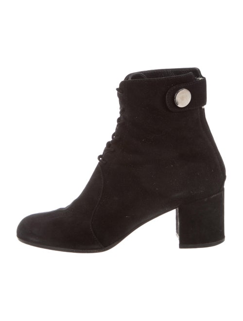 Gianvito Rossi Suede Ankle Boots Black