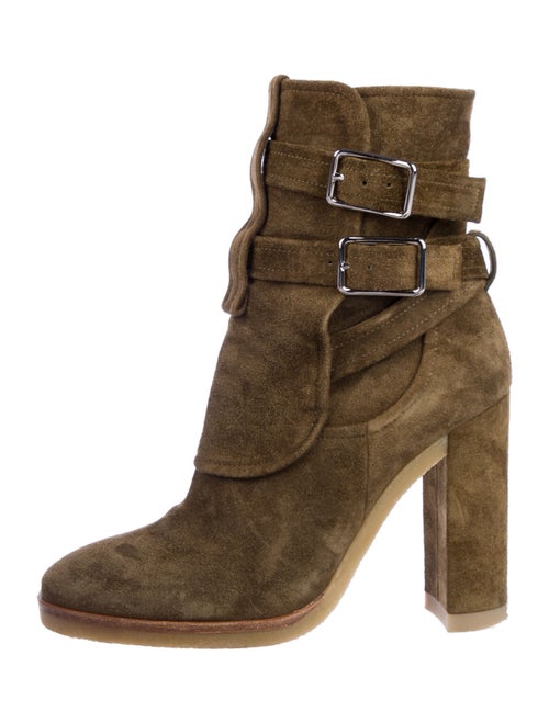 Gianvito Rossi Suede Boots Green