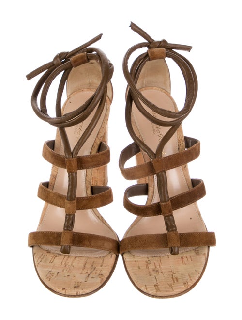 Gianvito Rossi Suede Gladiator Sandals