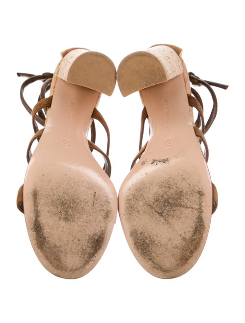 Gianvito Rossi Suede Gladiator Sandals