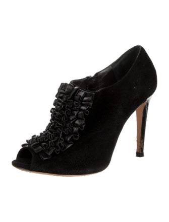 Gianvito Rossi Suede Lace-Up Boots