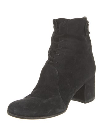 Gianvito Rossi Suede Lace-Up Boots