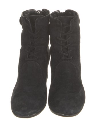 Gianvito Rossi Suede Lace-Up Boots
