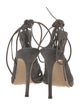 Gianvito Rossi Suede Lasercut Accents Sandals