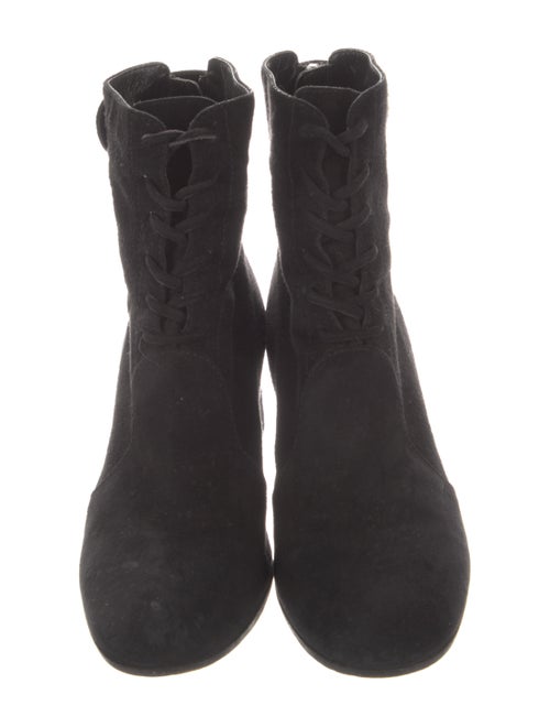 Gianvito Rossi Suede Combat Boots