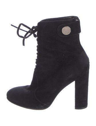 Gianvito Rossi Suede Lace-Up Boots