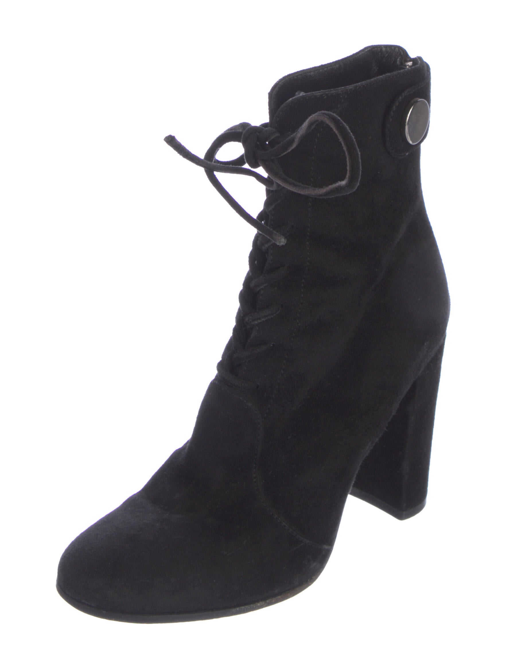 Gianvito Rossi Suede Lace-Up Boots