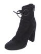 Gianvito Rossi Suede Lace-Up Boots