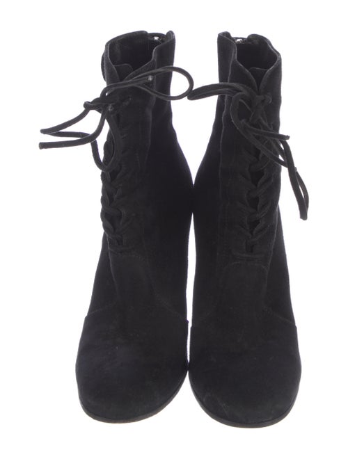 Gianvito Rossi Suede Lace-Up Boots