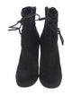 Gianvito Rossi Suede Lace-Up Boots