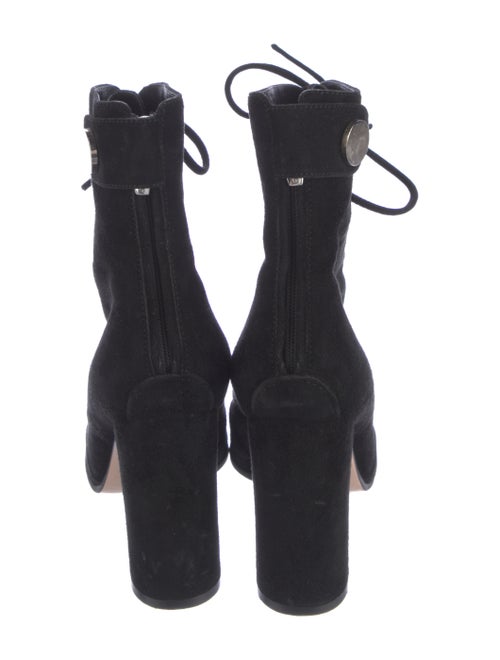 Gianvito Rossi Suede Lace-Up Boots