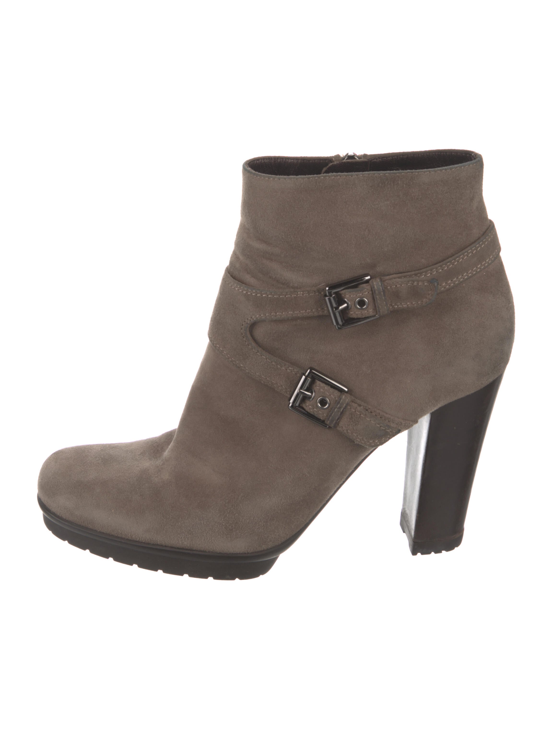 Gianvito Rossi Suede Moto Boots