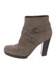 Gianvito Rossi Suede Moto Boots